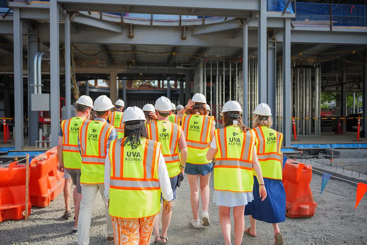 Reunion 2026 attendees take a hard hat tour of the future Home for Every Hoo