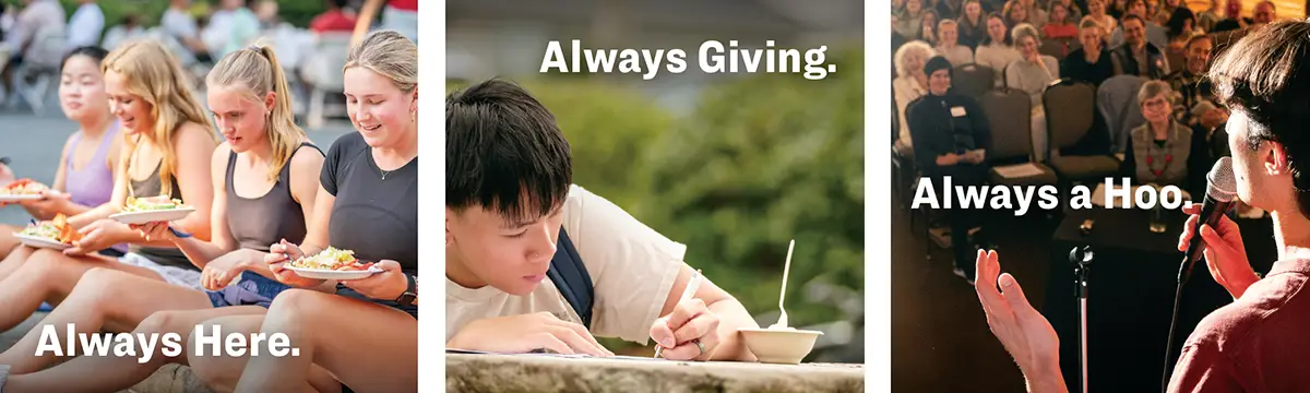 Always Here. Always Giving. Always a Hoo.