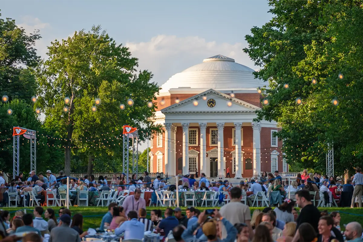 Class dinners on the Lawn are always a highlight of the Reunions experience