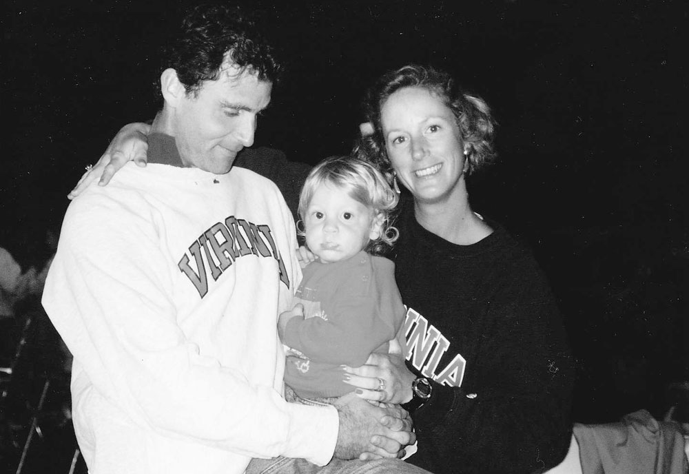Glenn with wife Joan and son Miles