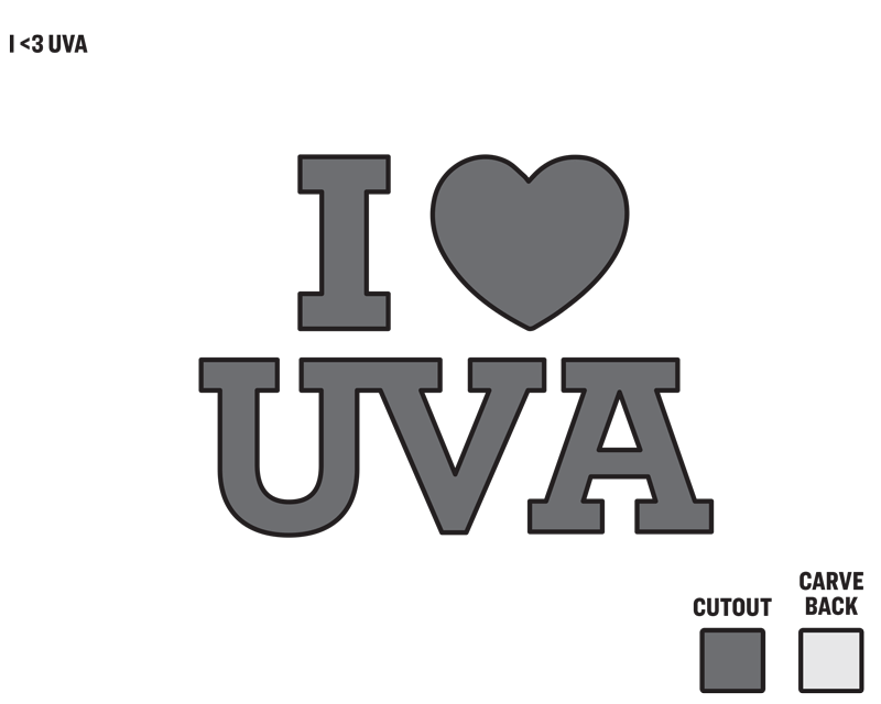 Pumpkin Template: I Heart UVA