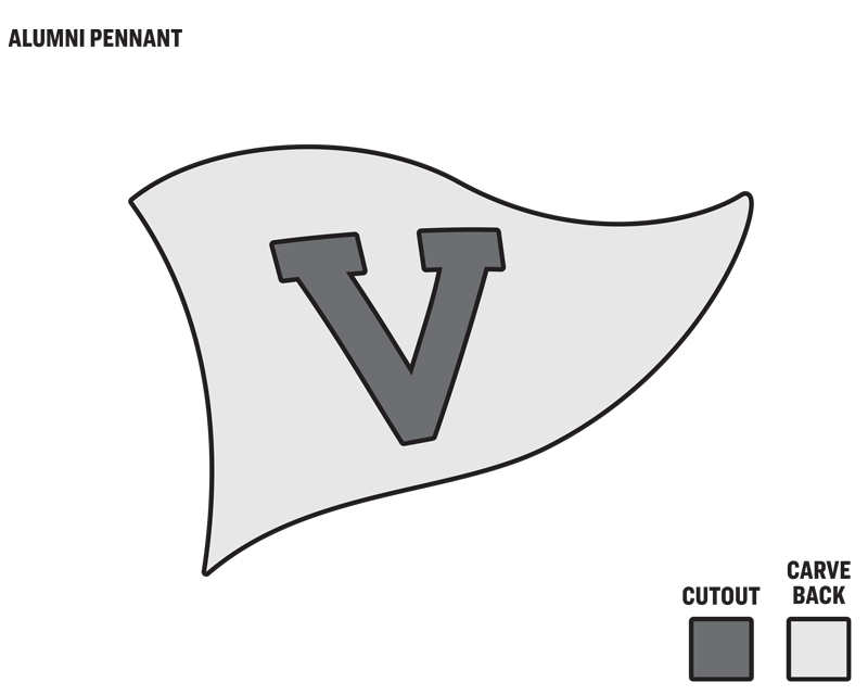 Pumpkin Template: UVA Alumni Pennant