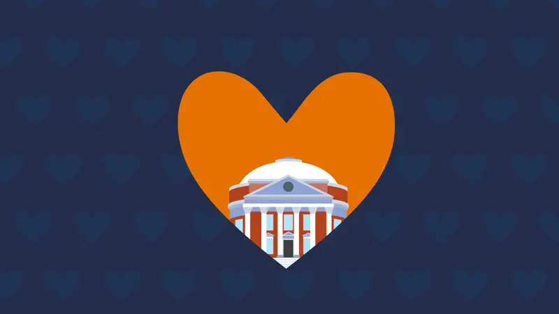 Desktop background: The Rotunda in a heart