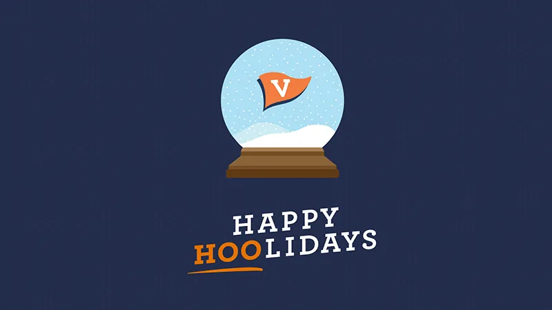 Desktop background: Happy Hoolidays snowglobe