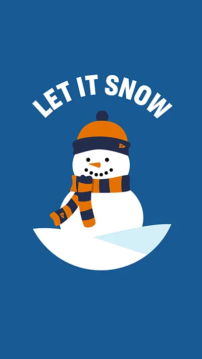 Phone background: Let It Snow