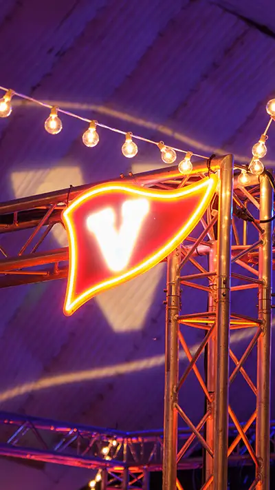 Mobile background: the UVA Alumni pennant at YAR