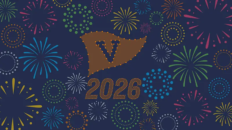 Desktop background: Happy new year, 2026!
