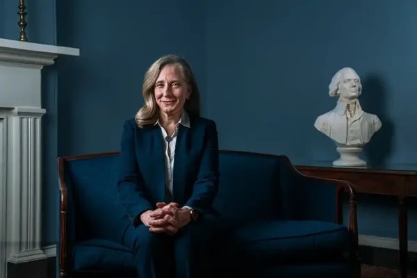 Virginia governor and UVA alumna Abigail Spanberger